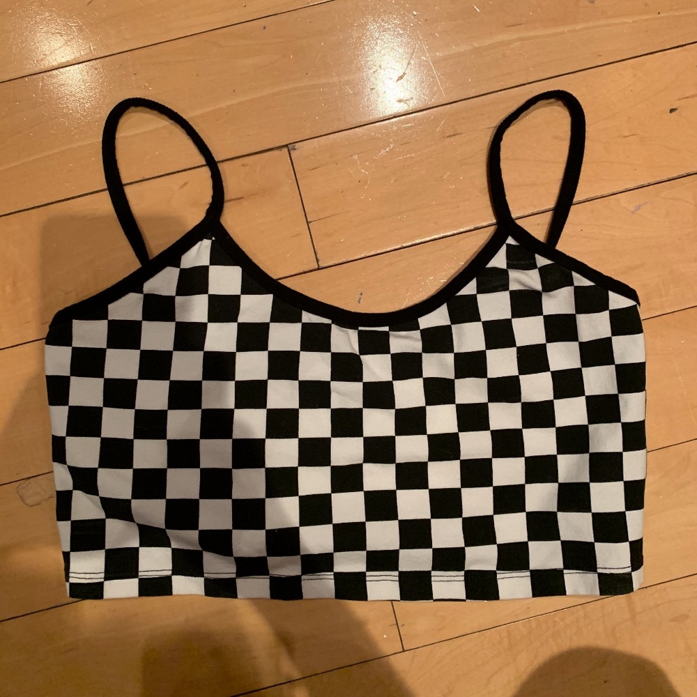 Forever 21 Checkered Tank Top - L